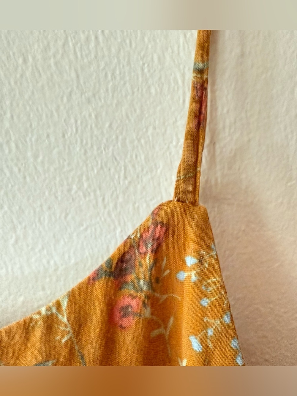 Natural Life mustard yellow floral print maxi dress size S, cottage core, frolic - Picture 6 of 12